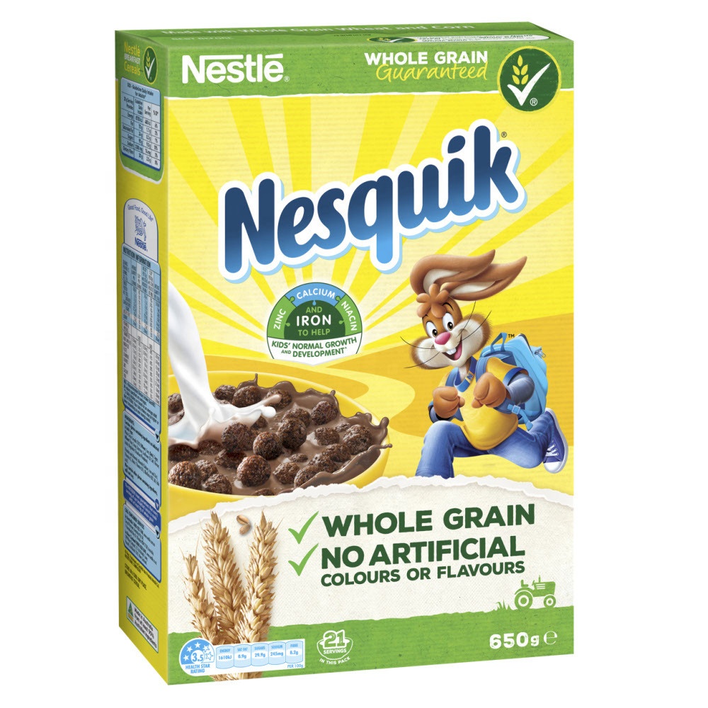 Nestle Nesquik злаковый шоколад 450 г
