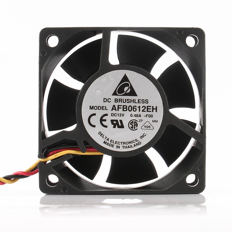 Дельта-24V 48V DC12V 0.48A EC AC 60X60X25mm 6025 6 см PWM контроллер температуры контроль скорости осевой вентилятор AFB0612EH Вентилятор охлаждения