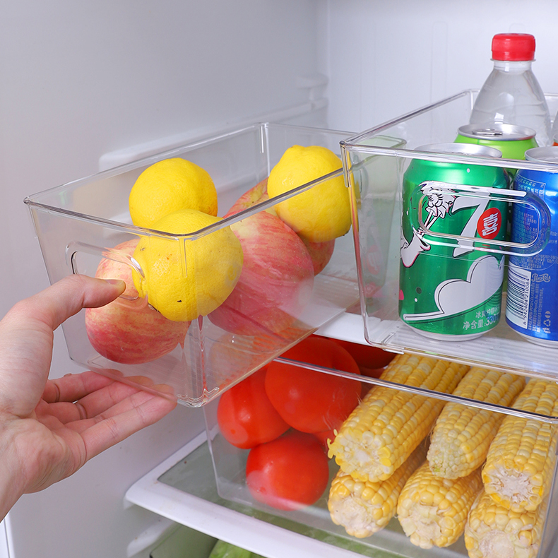 Best selling creative design home set of storage box bins plastic refrigerator food containers