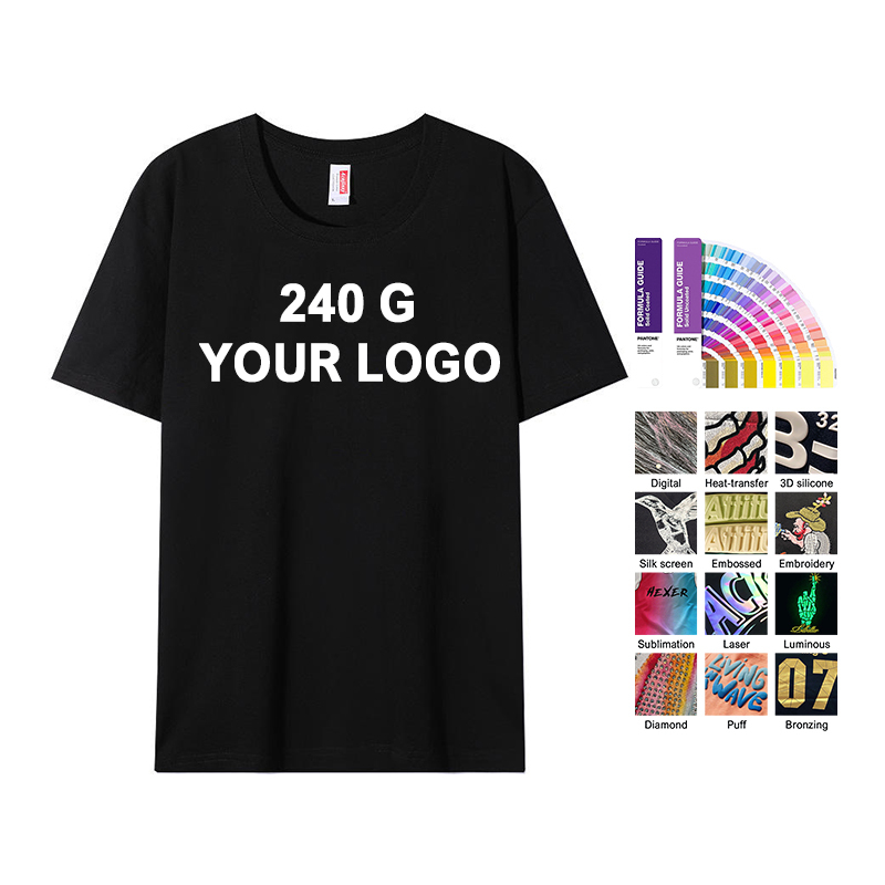 Wholesale Custom 100% Cotton Woman Printing T-shirts 180G 200G 220G 240G 260G 280G 300G 320G Blanks Oversized Ms.T-shirts
