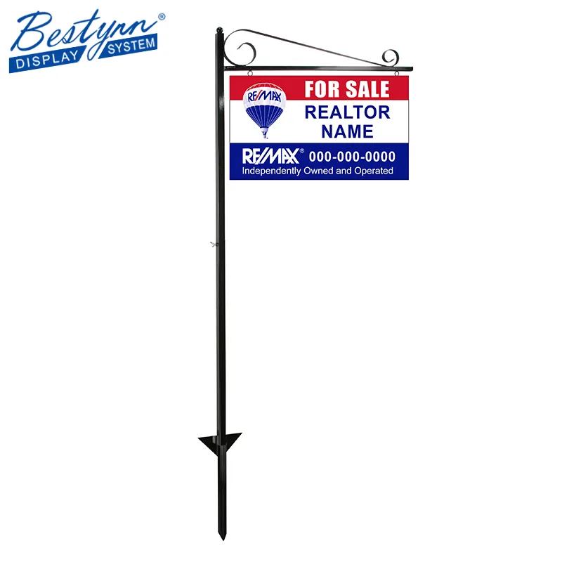Realtor Agent Lawn Sign Post Outdoor Yard Sign Poster Stand Real Estate Sidewalk Sign