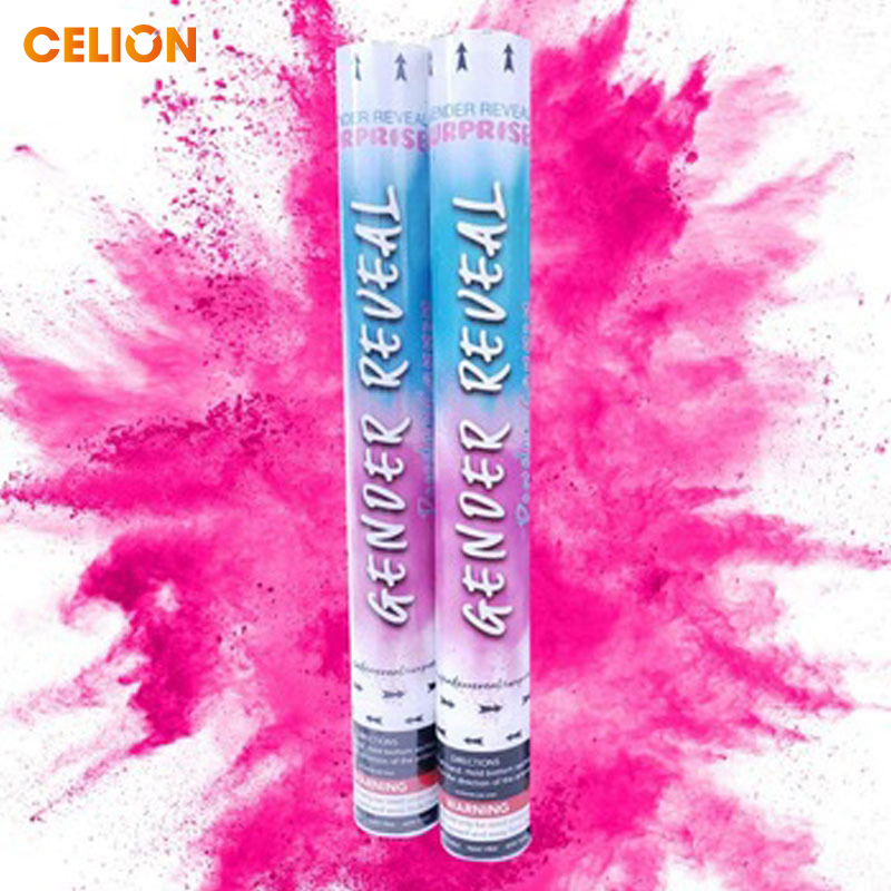 Revealations Gender Reveal Confetti Powder Boomwow Blue Pink 100% 30cm Safe and non-toxic Biodegradable Confetti Confetti Cannon