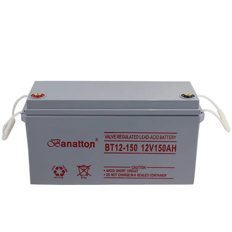 Banatton Factory Custom Rechargeable Energia Solar Energy Storage 12V 150Ah AGM Lead Acid Shoto Battery Bateria