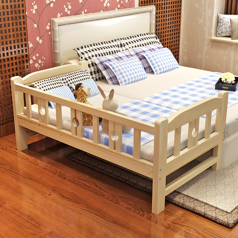 Fashion Good Crib Sleeping Nest Newborn Funiture Movable Children Expandable Solid Baby Wooden Cot Bed