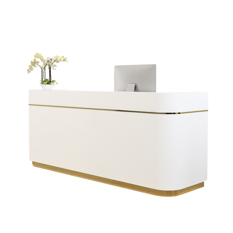 Modern Cash Table Register Retail Wooden Counter Cashier Desk Store Boutique White Checkout Counters Reception Desks for Sale