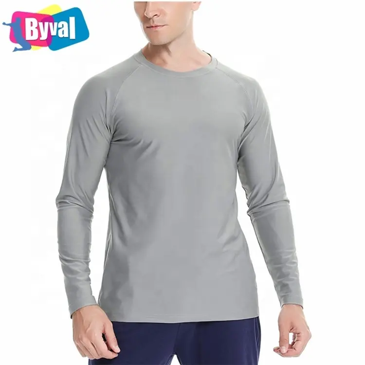 Company Shirt Men's Long Sleeve 100% Polyester Quick Dry Workout T-Shirts UPF 50 UV Sun Protection Athletic Sports Running Fishing T Shirts