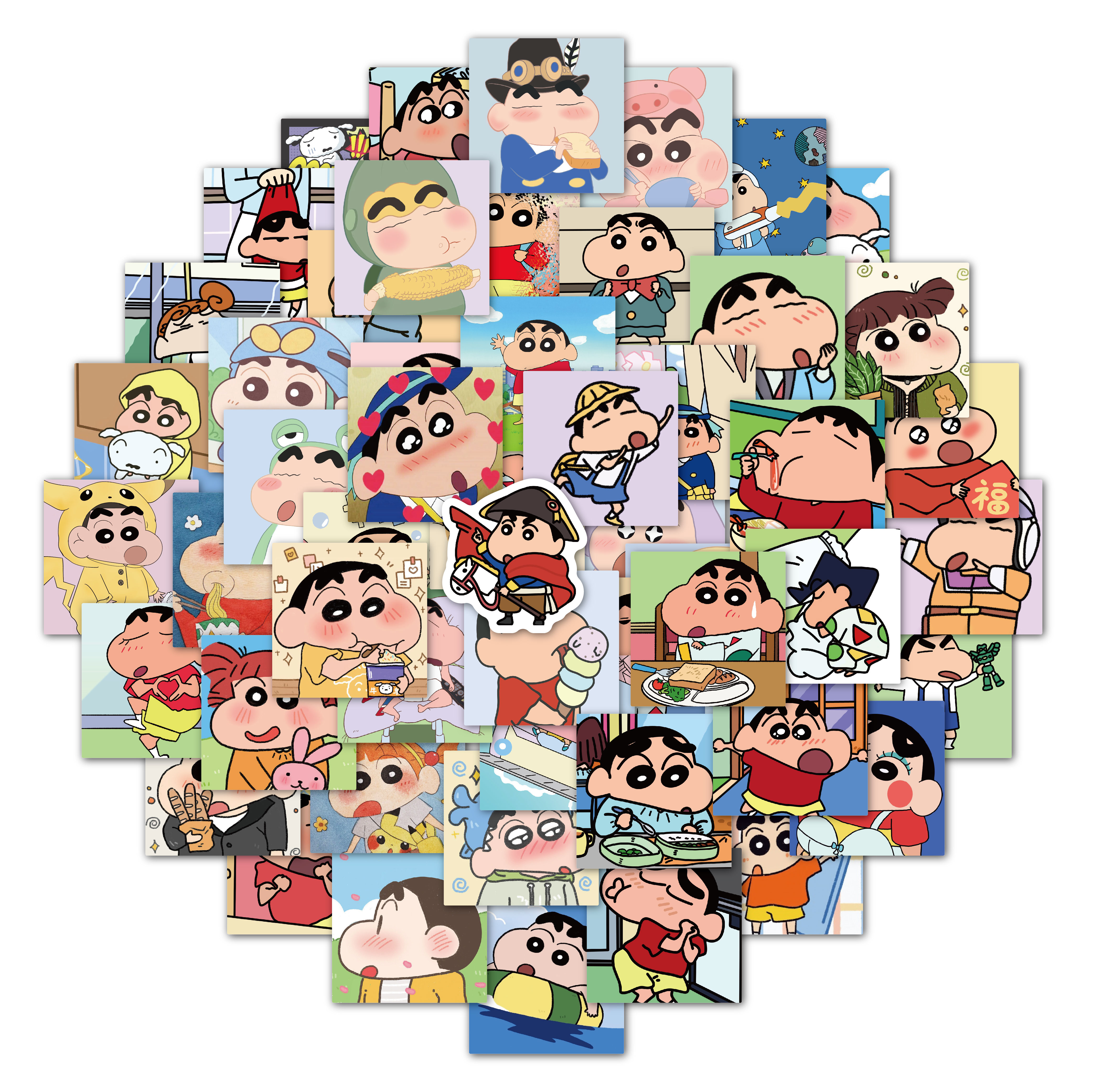 Crayon Shin Chan/Naru to/cocomelon/koala/evangelion Мультяшные виниловые наклейки для детей скейтборд чемодан аниме наклейки