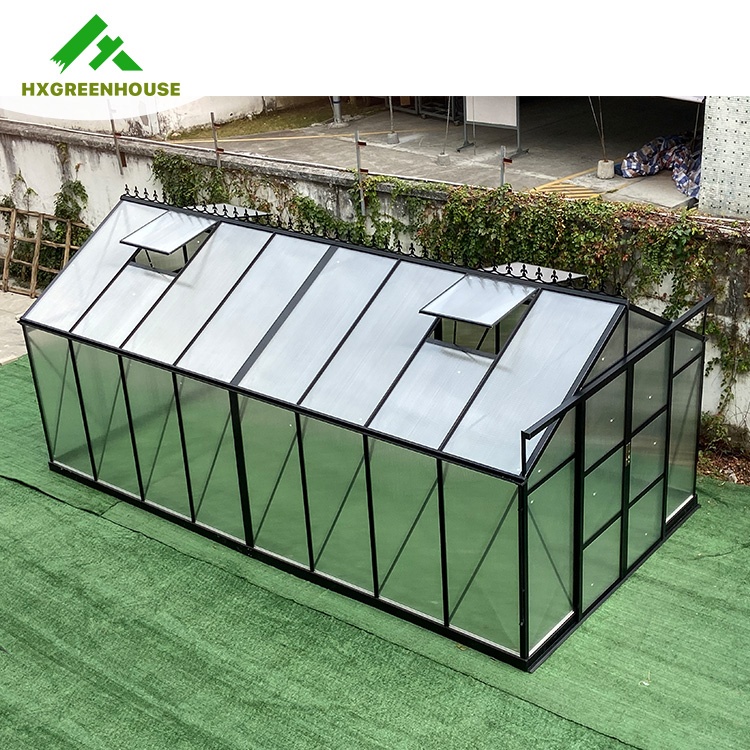 Hot sale 10mm polycarbonate huixin green houses aluminum frame house other greenhouses garden greenhouse