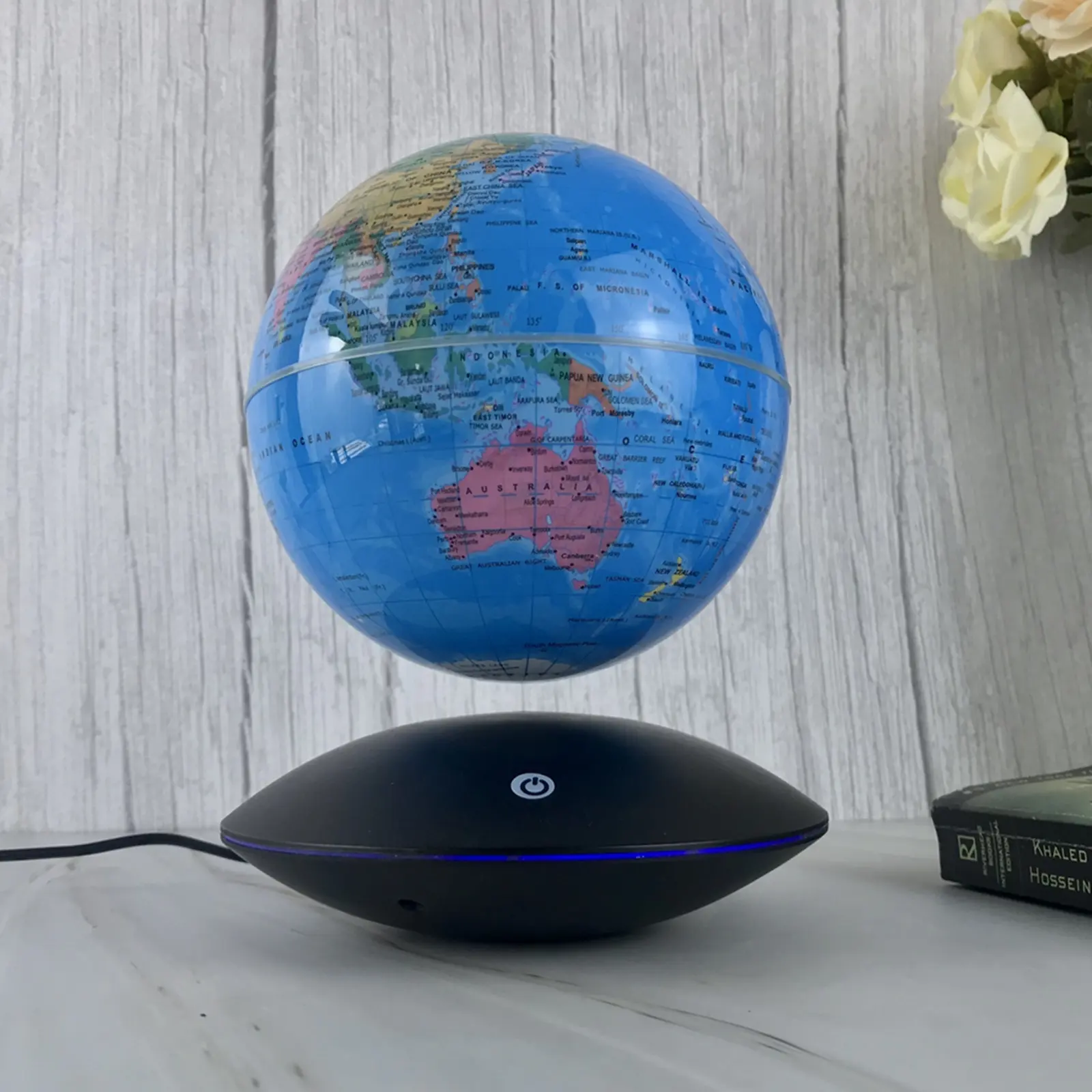 Магнитный левитирующий земляной шар, фабрика HCNT, плавающий земной шар, RGB-освещение, левитационный Глобус для бизнеса, подарок, образовательный