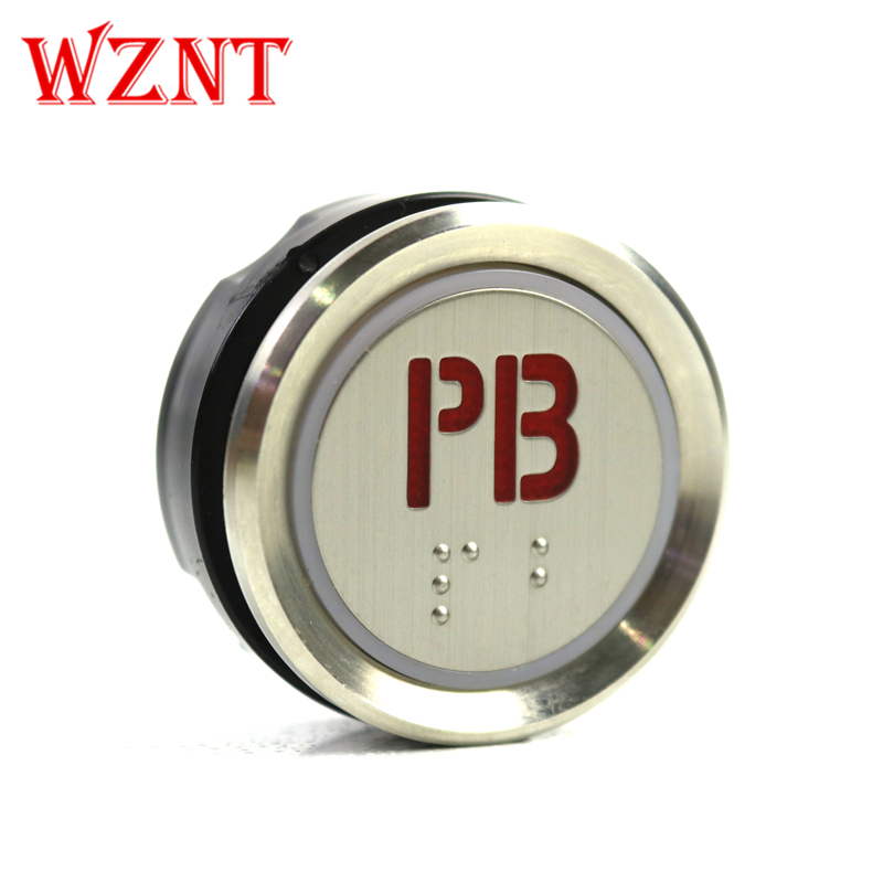 AK-22B PB 1 2 3 4 5 sign Red 24VDC elevator braille push button switch