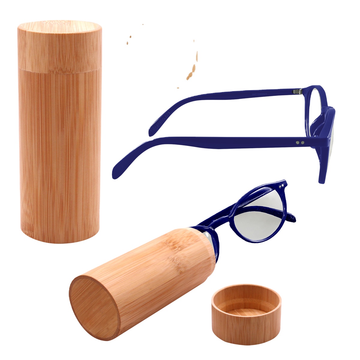 Custom Eye Wear Computer Round PC Glasses Anti Blue Light Blocking With Glasses Cases