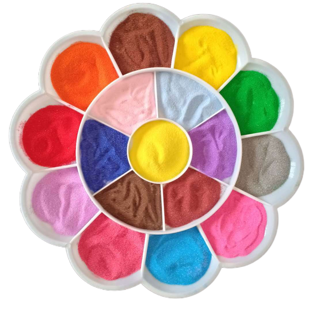 colored decorative artificial sand for outdoors and indoors sandy beach
