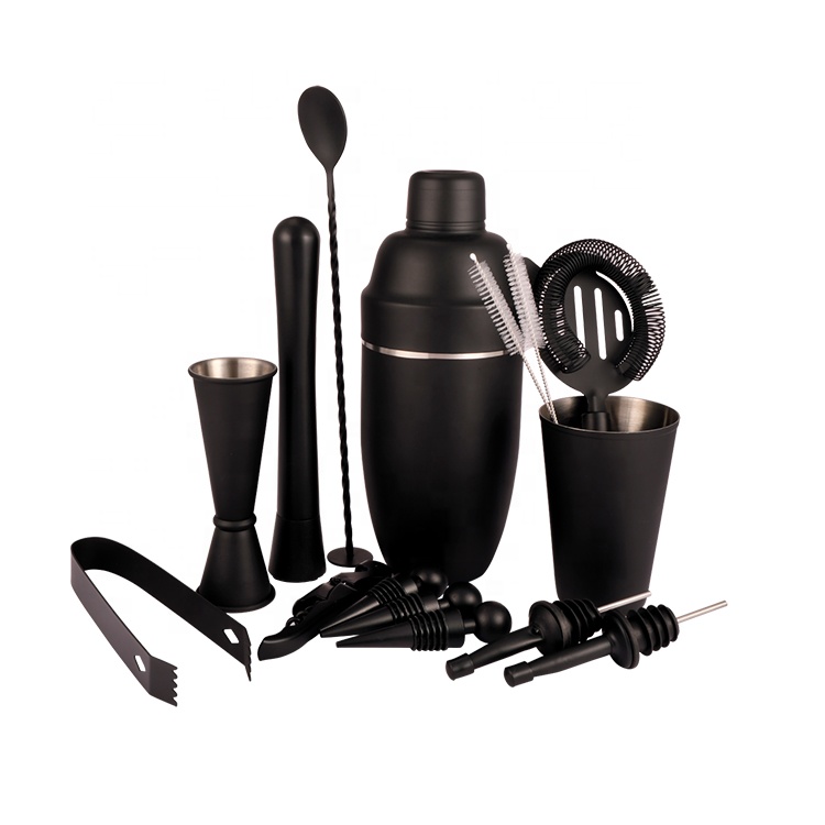 Factory Custom Hot Selling Stainless Steel Cocktail Shaker 750ml Simple Martini Boston Shaker Bartender Kit