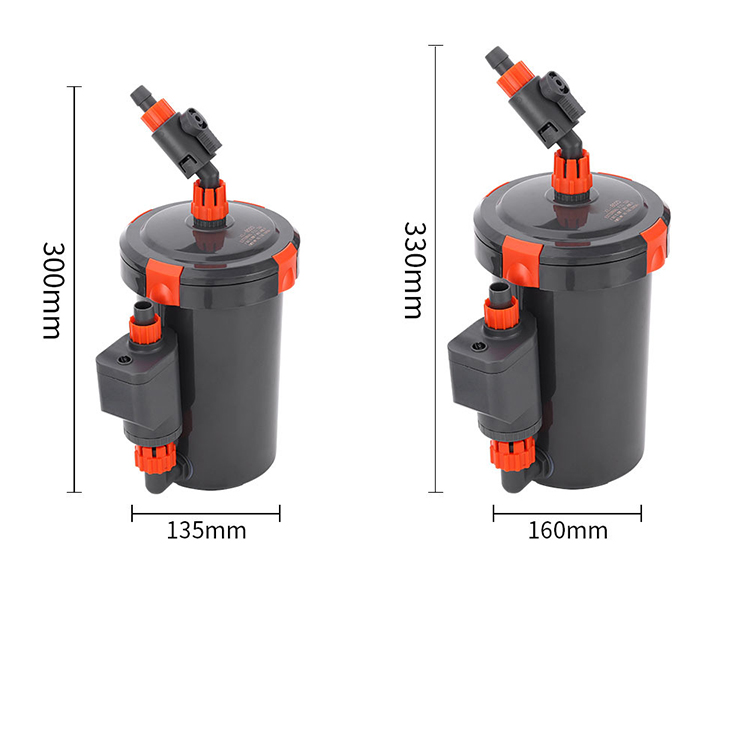 Mini external media sponge aquarium canister filter
