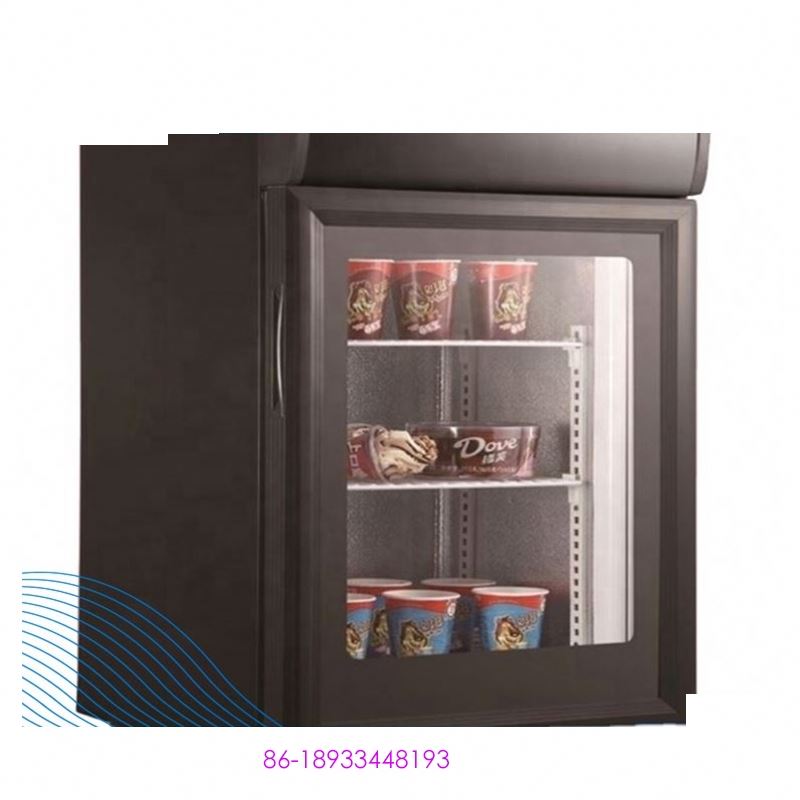 Display Cooler Mini 50L Portable Desktop Glass Door Upright Freezer