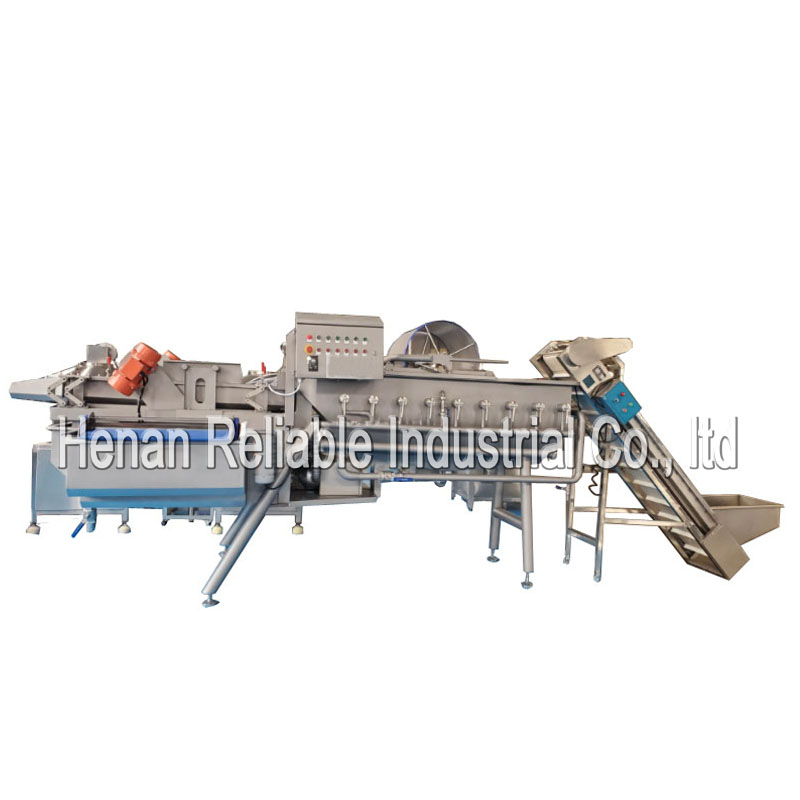 vegetable and fruit vortex washing machine vegetable processing line machine leaf cleaning solution