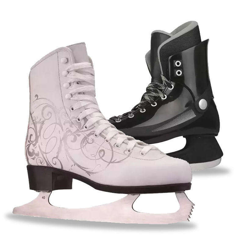 Wholesale high heel roller ice hockey skates sports ice skate for Girl youth Women