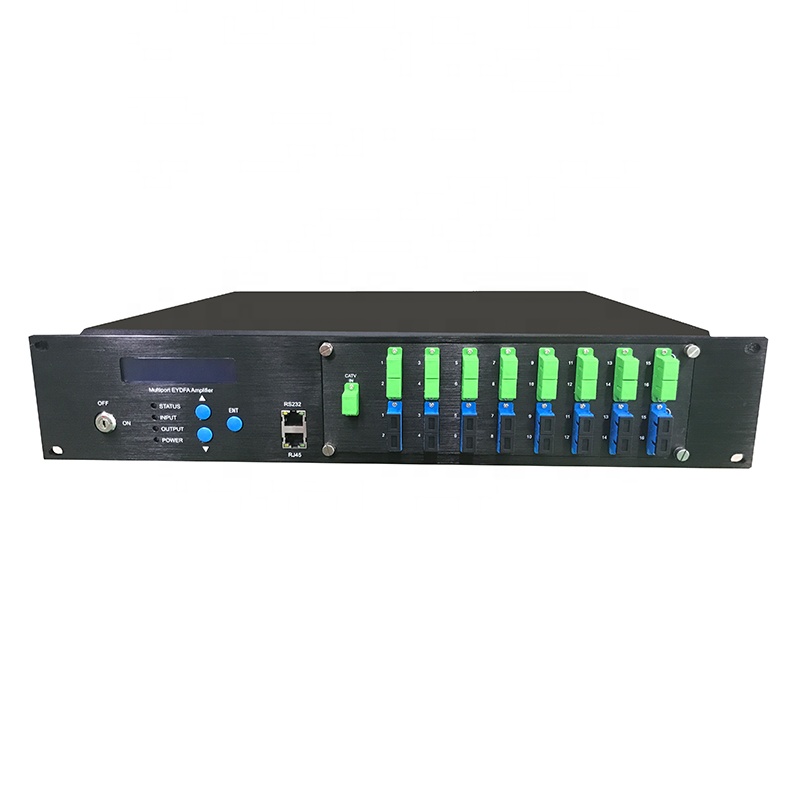CATV 1550 PON WDM EDFA 8 16 32 порт 19dBmW ~ 23 дБм волоконно-оптический усилитель EDFA