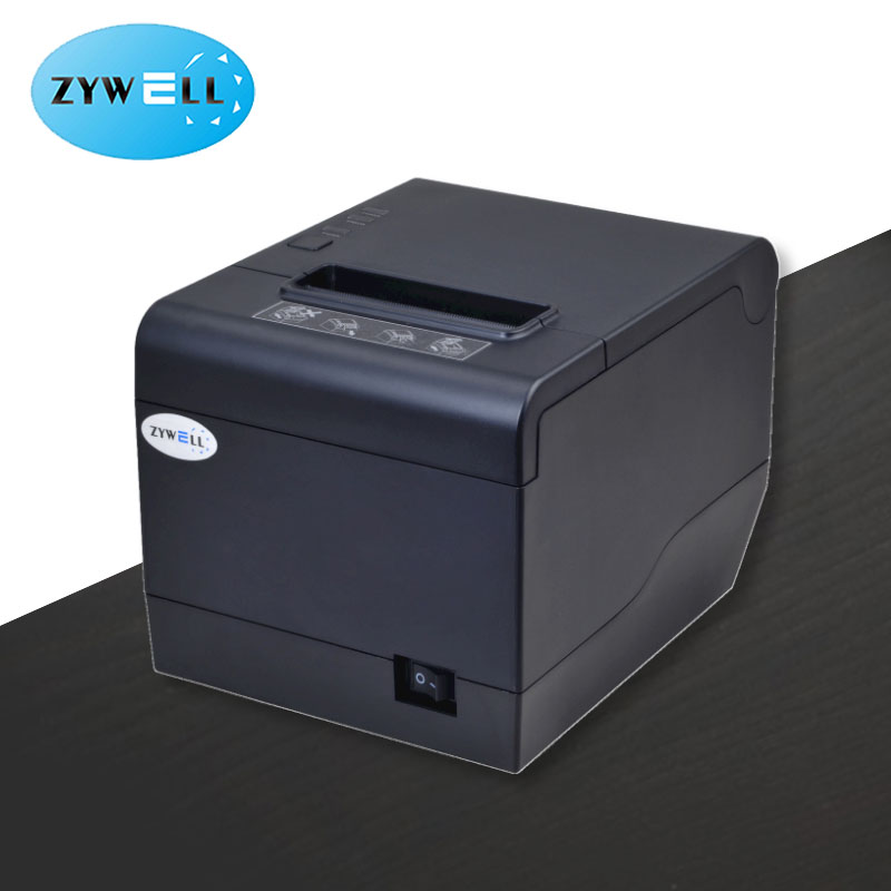 ZYWELL 3 дюйма usb + lan событие билета термальный принтер 80 мм Термопринтер чеков
