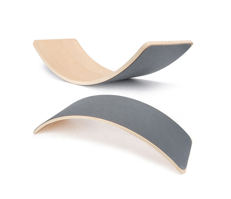 2021 hot sale curved wooden custom children's balance board trainer