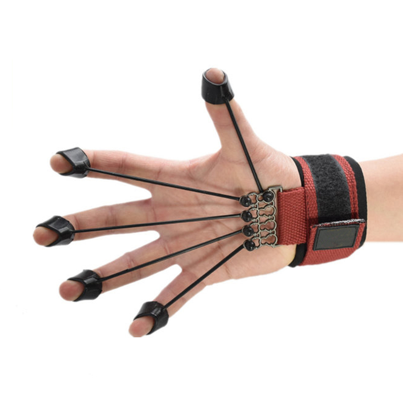 Custom Pounds Rehabilitation Red Finger Flexion Extension Training Gripper Strength Trainer for Fitness