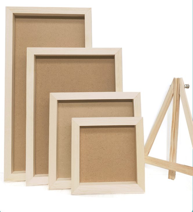 wood frame DIY by Snow foam clay super light clay
