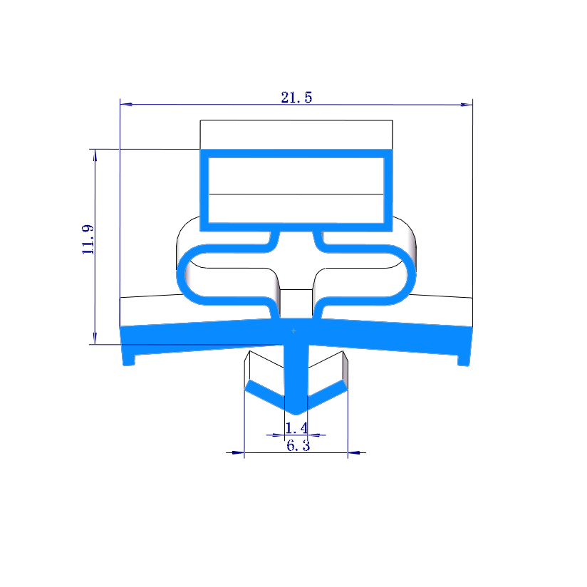 nonstandard rubber strip profile spare parts refrigerator 016 fridge door magnetic strip