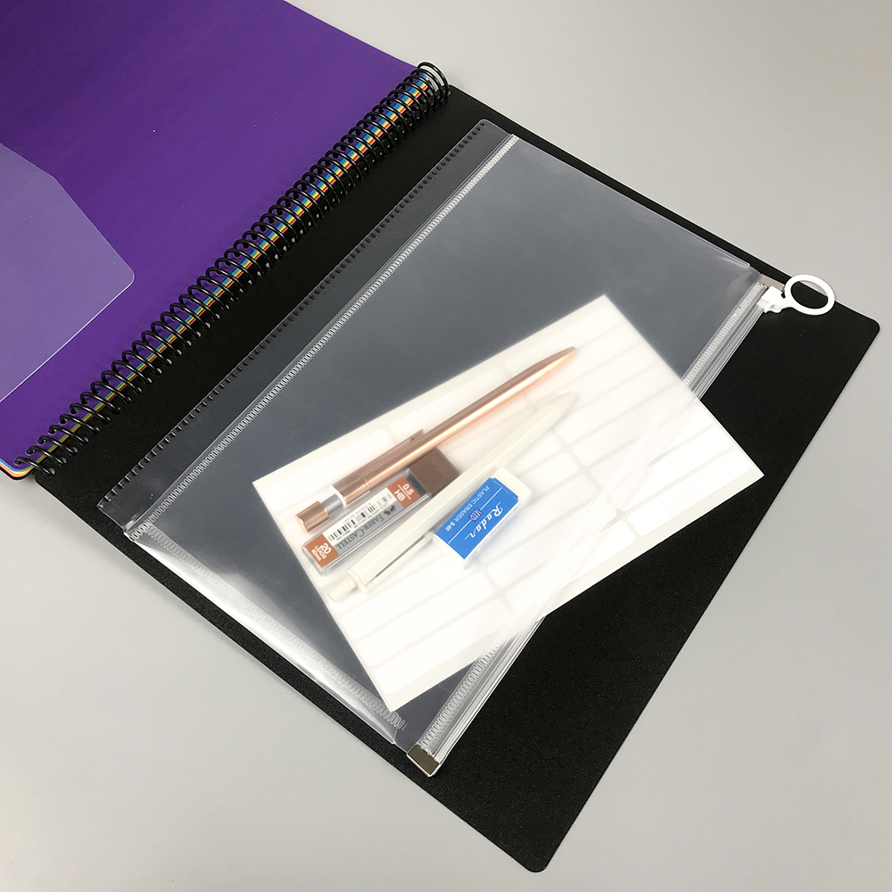 Office Stationery 6 Pages Index Divider Coil Book With Multi color Tabs Centerfold coil Storage bag loose leaf notebook