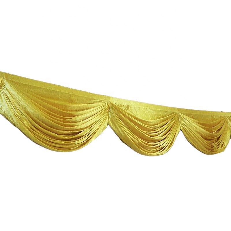 Latest Style Fashion New Design Hotel Banquet Wedding Table Skirt Decoration