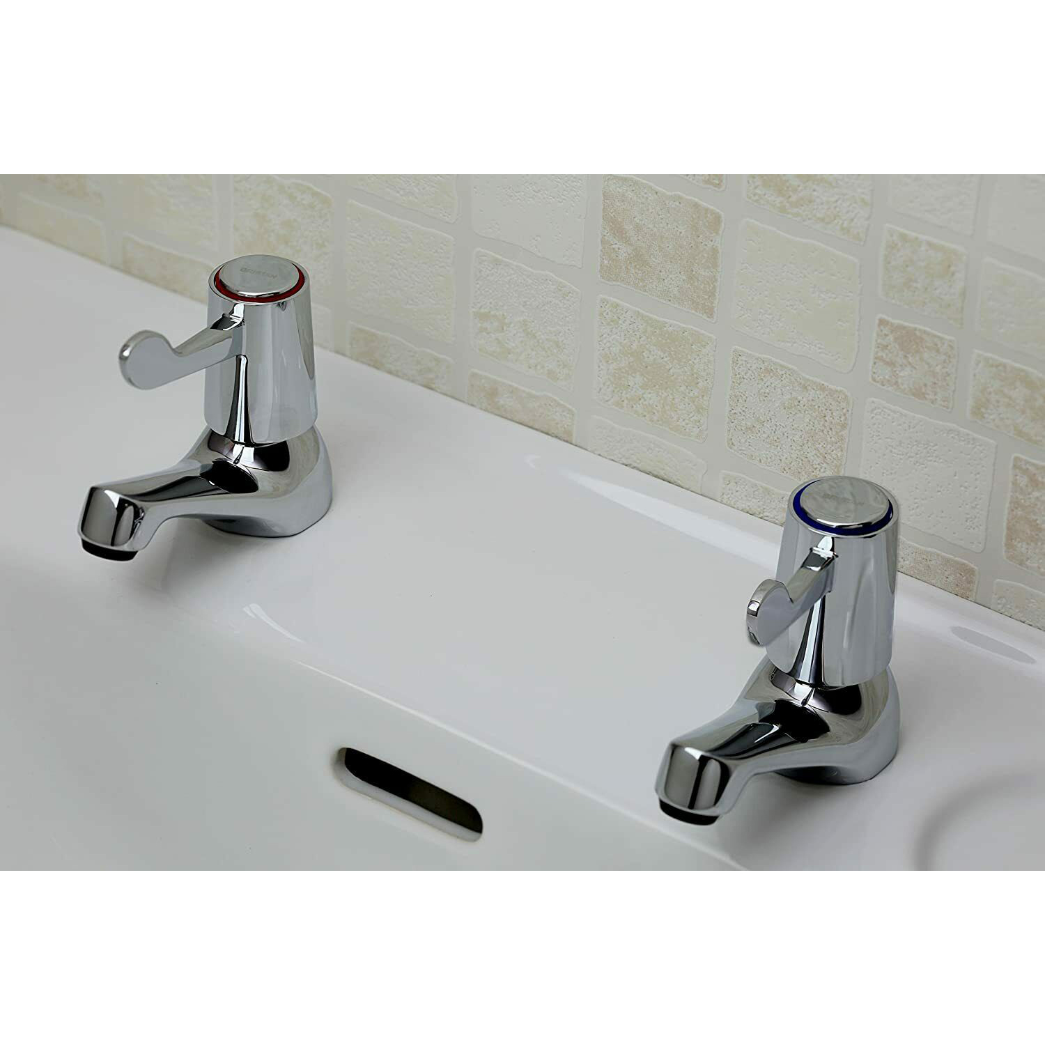 European Cheap High Quality 1/2 C CD Level Brass With Ceramic Valve Chrome Plated Basin Taps