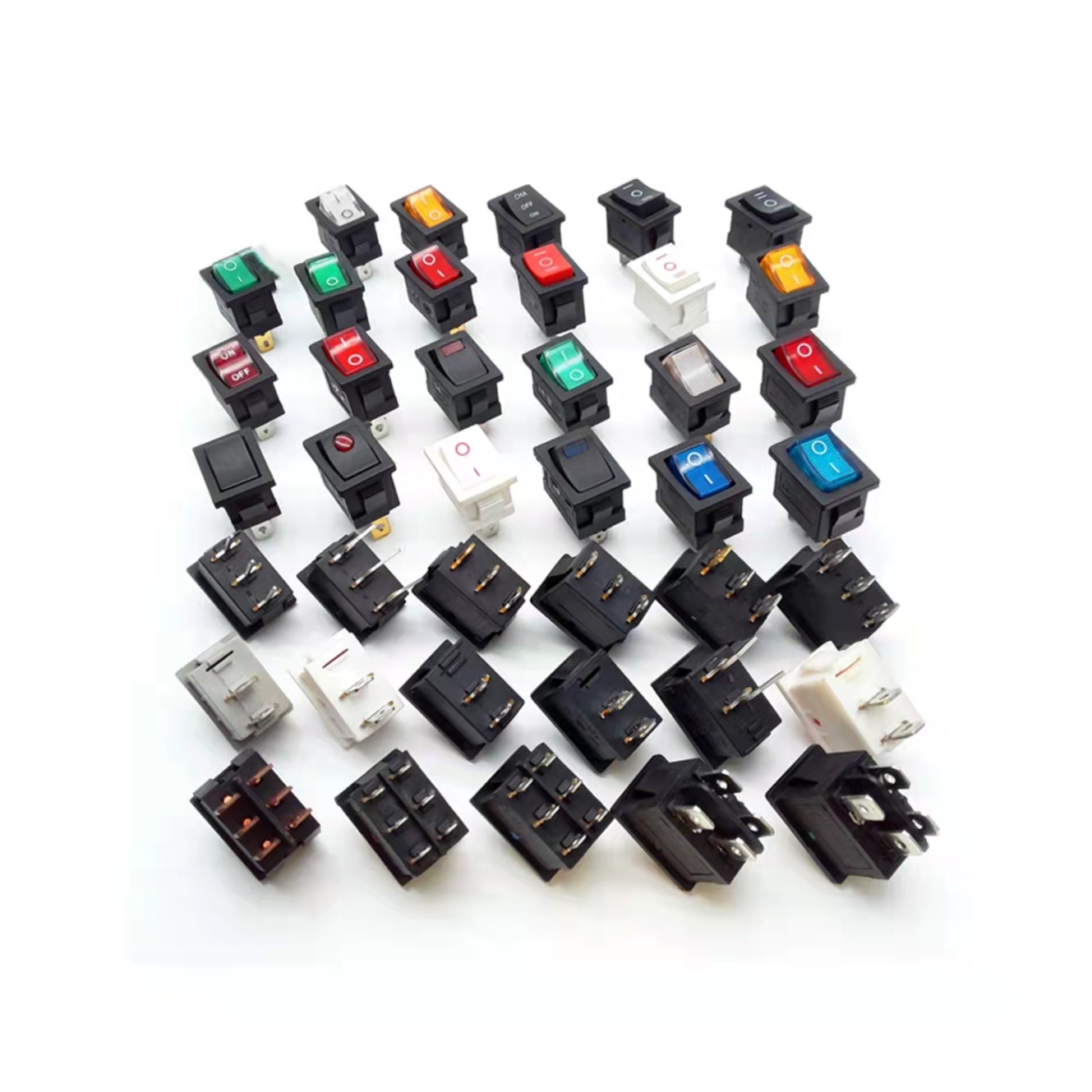 Хорошее качество Kcd2 16A 250V Kcd1-101 Kcd1-201 с светодиодные лампы 3 штыря Kcd3 кулисный переключатель