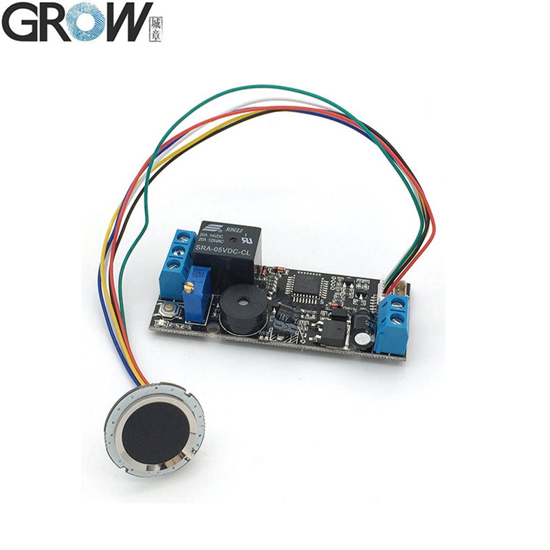Система контроля доступа и распознавания отпечатков пальцев GROW K202 + R502 DC12 в с низким энергопотреблением + емкостный датчик отпечатков пальцев R502