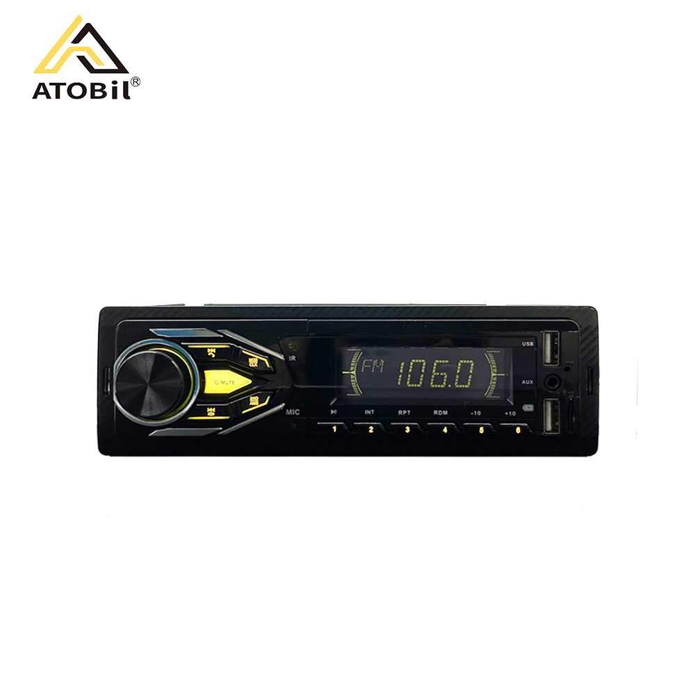 Car MP3 player 1 din 3 inch car radio BT RC app conrol AUX 2USB FM car audio