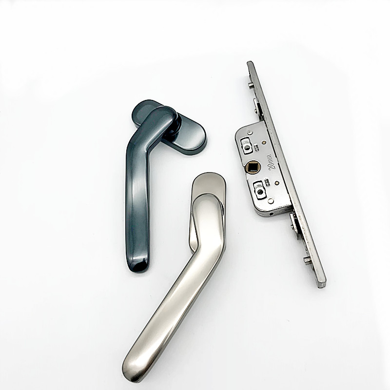Best price, safe and durable aluminum window sliding latch lock window handle with lock