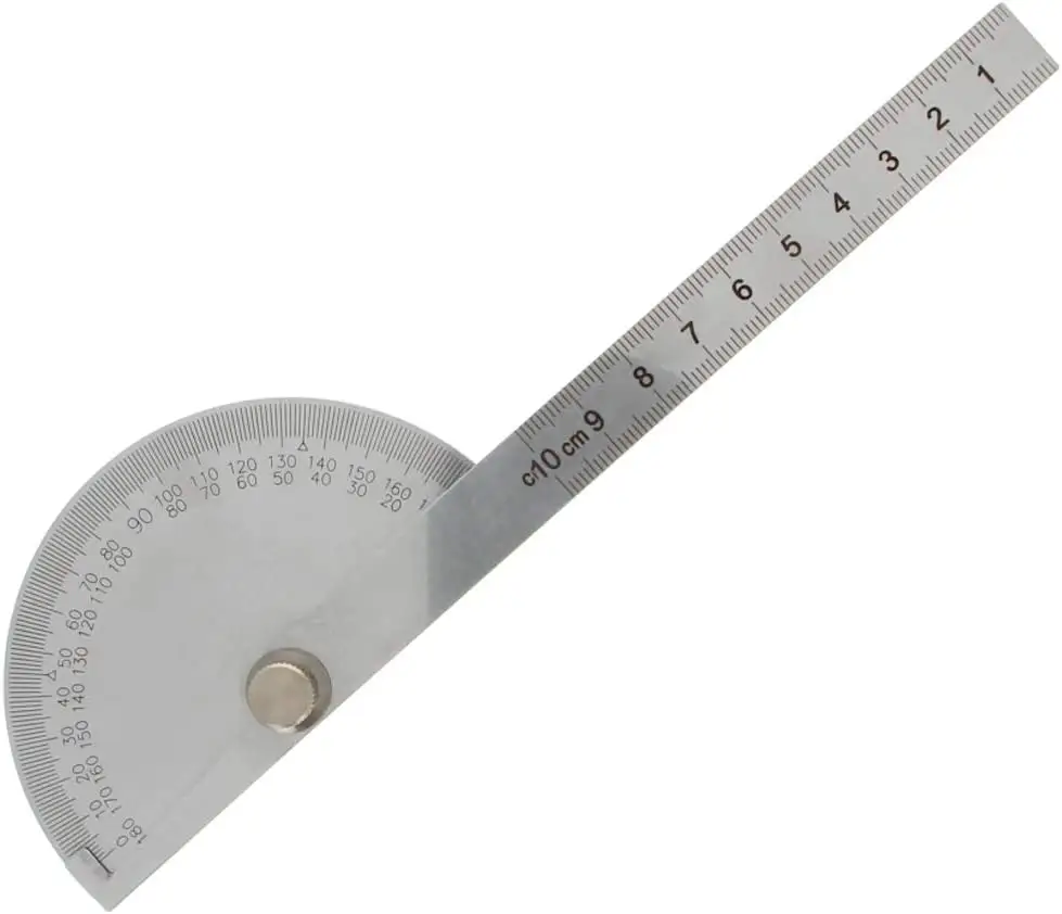 Stainless Steel Plate Type 0-180 Degree Angle Protractor Plate Type Angle Protractor
