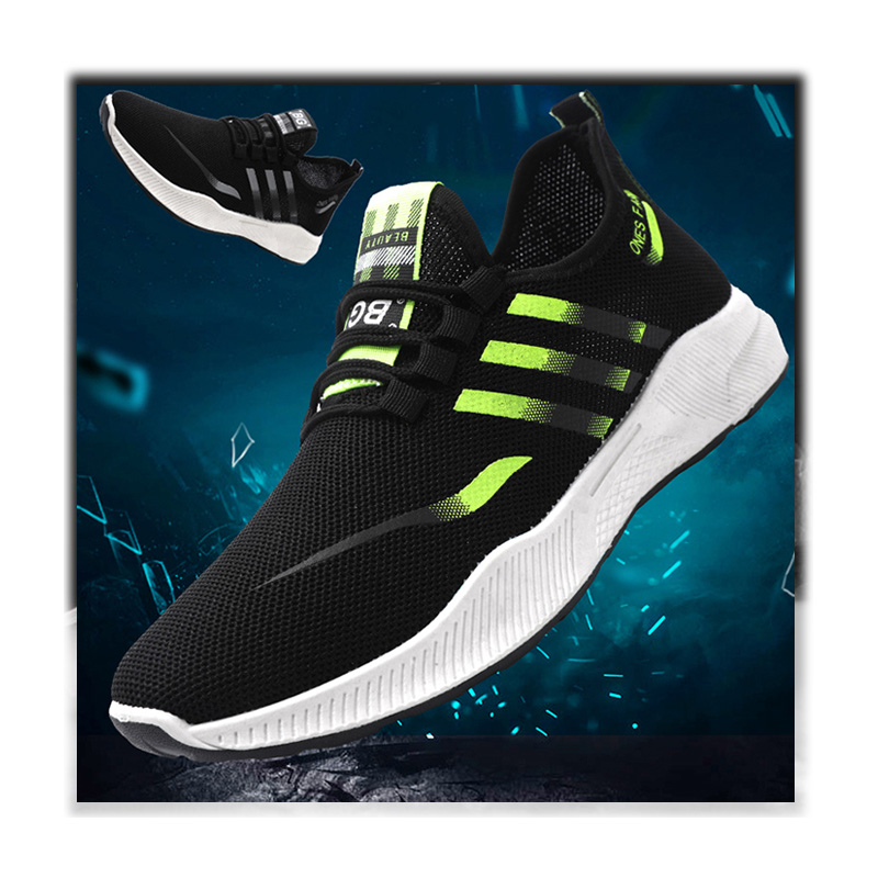 YATAISpringSummer new mens shoes flying woven Korean style trendy sneakers breathable versatile men's casual shoes running shoes