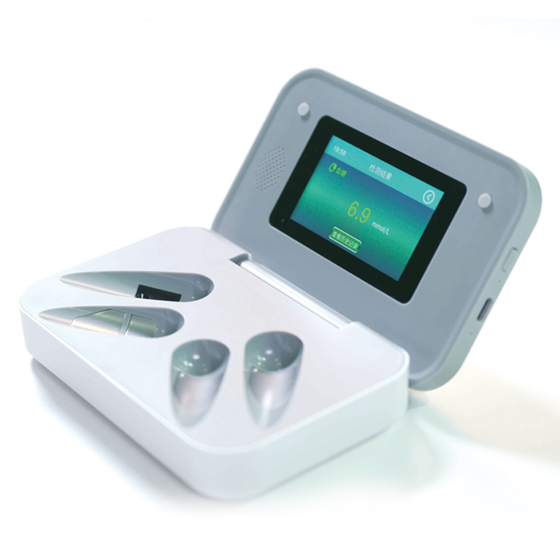 Portable touch Medical Glucometer Intelligent 3 In 1 Continuous non invasive blood glucose meter