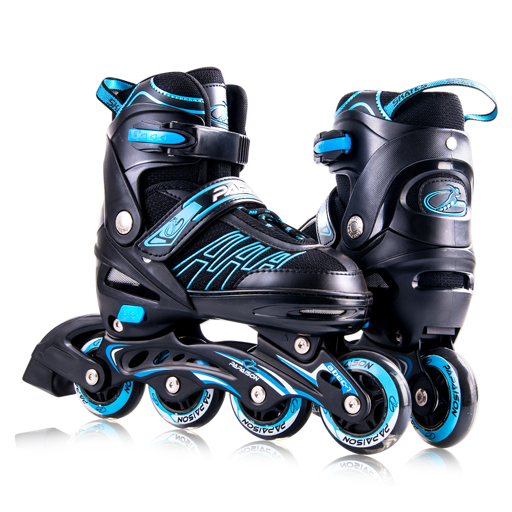 Slalom Hardboot Quad Kick Inline Blade 4 Wheels Skate Shoes Flashing Roller for Kids Adult Flash Adjustable Roller Skates