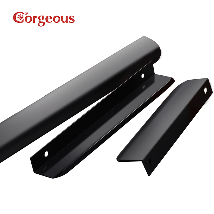 gorgoeus wardrobe cabinet kitchen handle aluminium profile hidden conceal handle for drawer and furniture