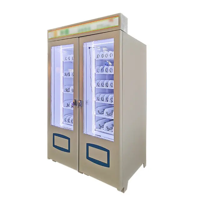 Customized Drink Snack Vending Combo Touch Screen Ads Vending Machine
