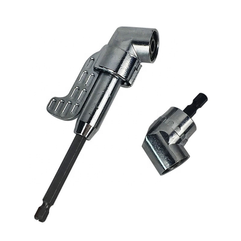 105 Degree Multifunction Steel Extension Power Screwdriver Drill with 1/4" Drive Hex Quick Change Magnetic Bit Angle Holder