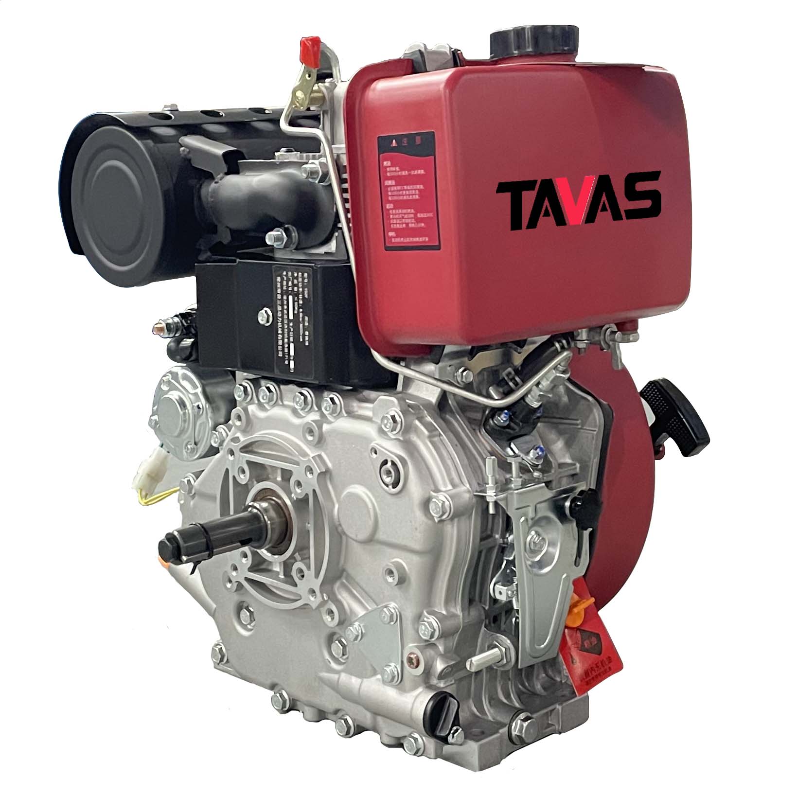Дизельные двигатели TAVAS 192FC(E) 8,5 кВт, дизельный двигатель с электрическим стартером