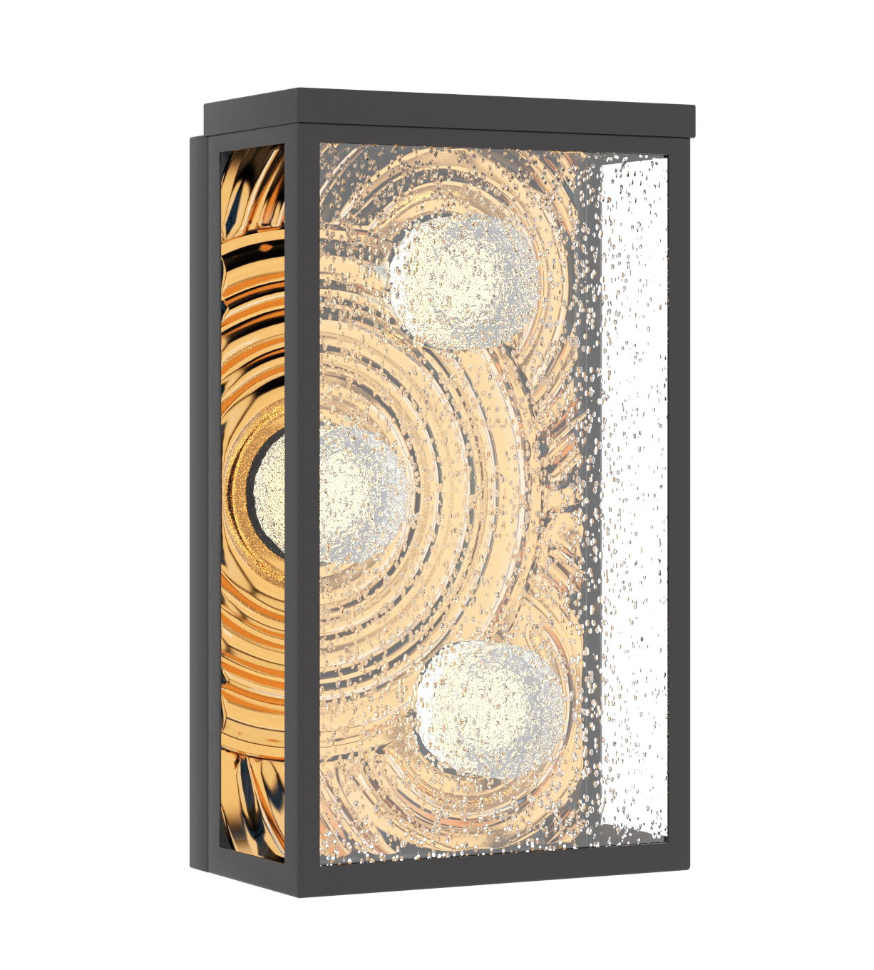 Manufacturer wholesale Black/Golden LED 20W outdoor wall lighting cast clear texture