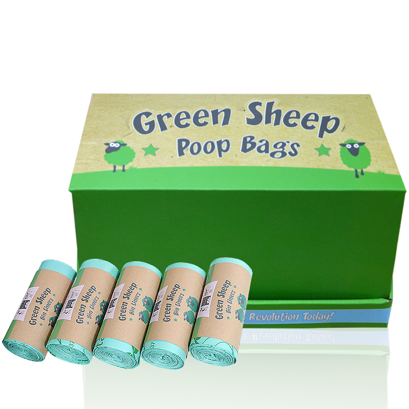 New Style 100%Biodegradable Compostable Household Portable Large Cleaning Kitchen Garbage Bag