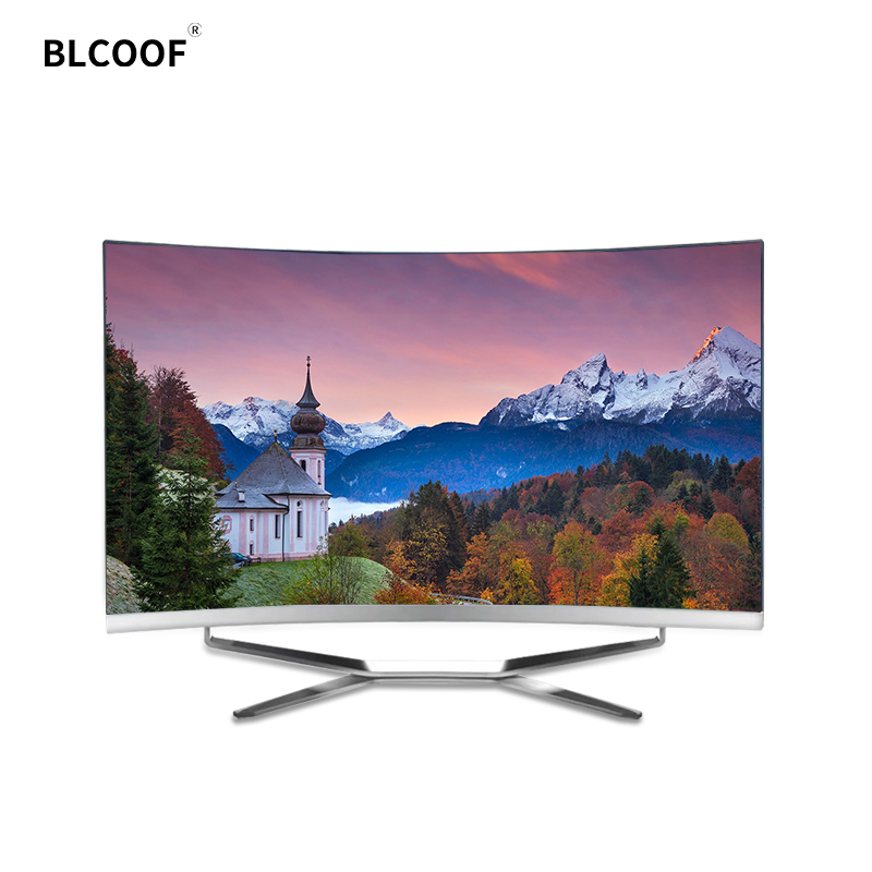 Игровой компьютер, ОЗУ 8 ГБ, 23,6 дюйма, процессор core i5, встроенный аккумулятор, настольный компьютер, полный комплект, недорогой изогнутый ПК «Все в одном»