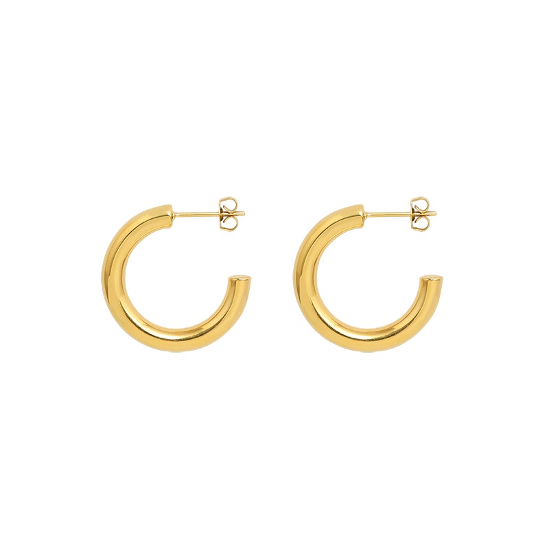 New Arrival Stainless Steel Solid Ring Jewelry Earrings Women