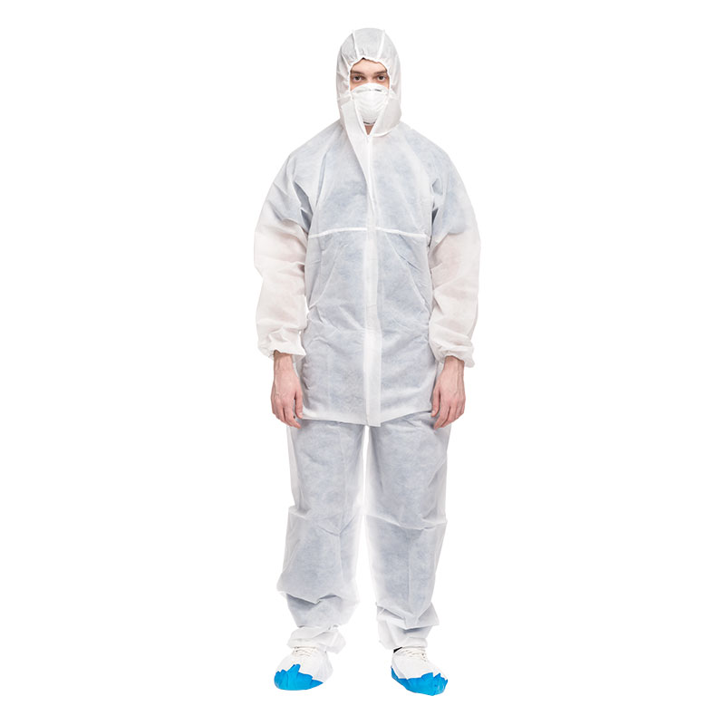 Disposable Isolation Gown Medical Hooded Coverall Level 4 Surgical Gown Medical Mask, Medical Non Woven Protective Clothing