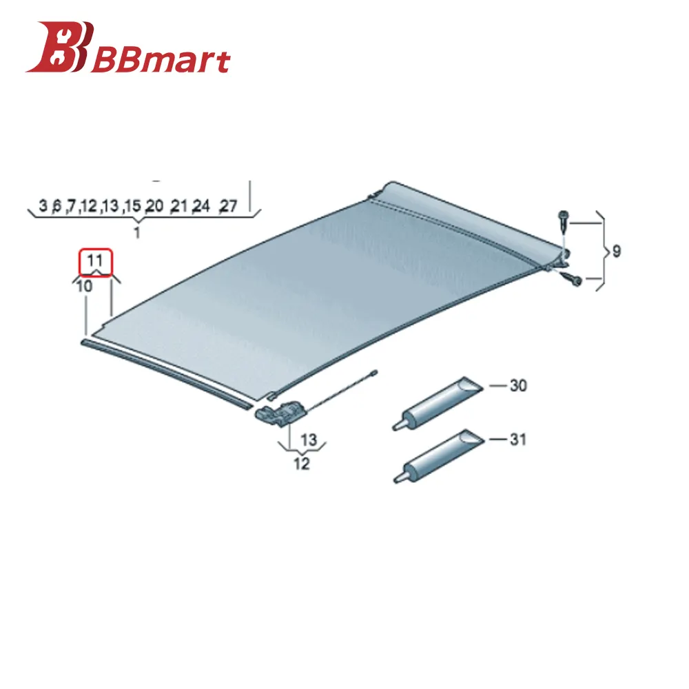 BBmart OEM Auto Parts Sunroof Curtain for VW PASSAT OE 3C8 877 307B 3C8877307B