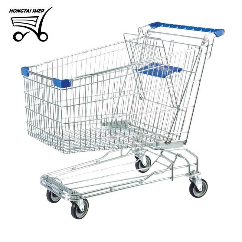 Wholesale Durable Stainless Steel Asian style extra large shopping trolley with chair