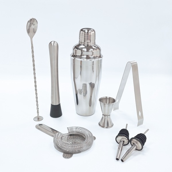High Quality shaker set stainless steel cocktail cocktail shaker wholesale new design home bar set 8 pieces